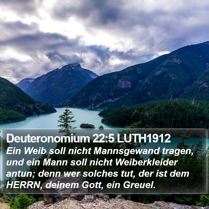 Deuteronomium 22:5 LUTH1912 Bible Study