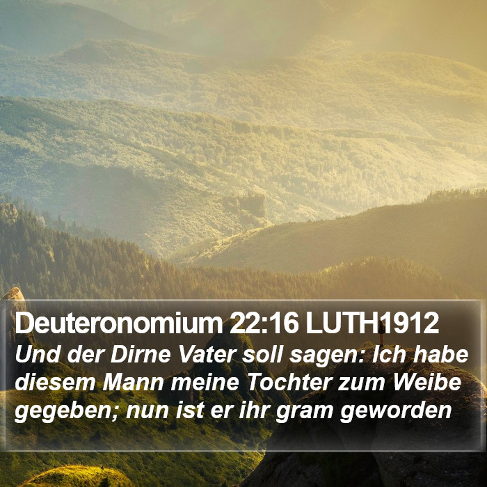 Deuteronomium 22:16 LUTH1912 Bible Study