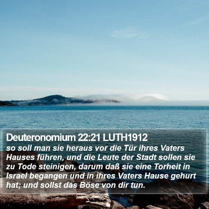 Deuteronomium 22:21 LUTH1912 Bible Study