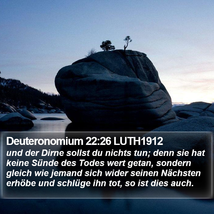 Deuteronomium 22:26 LUTH1912 Bible Study