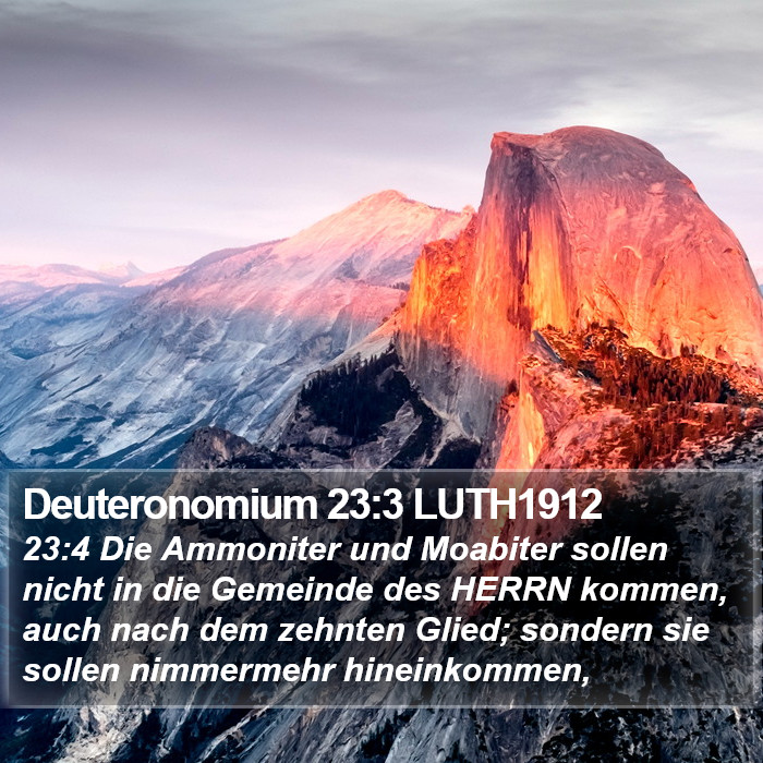 Deuteronomium 23:3 LUTH1912 Bible Study