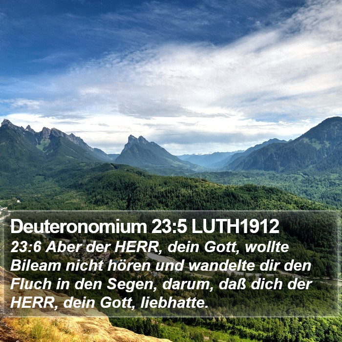 Deuteronomium 23:5 LUTH1912 Bible Study