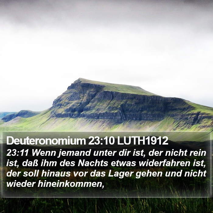 Deuteronomium 23:10 LUTH1912 Bible Study