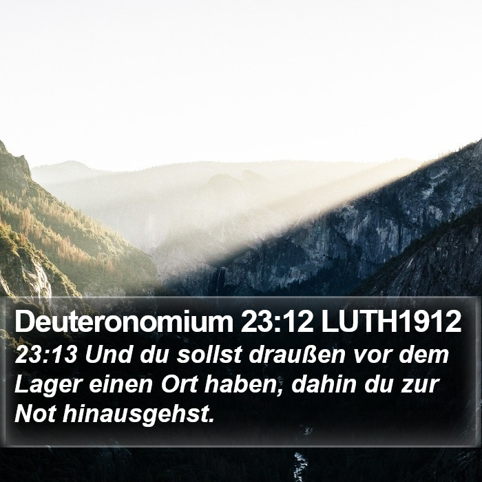 Deuteronomium 23:12 LUTH1912 Bible Study