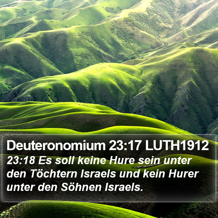 Deuteronomium 23:17 LUTH1912 Bible Study