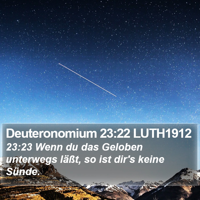 Deuteronomium 23:22 LUTH1912 Bible Study