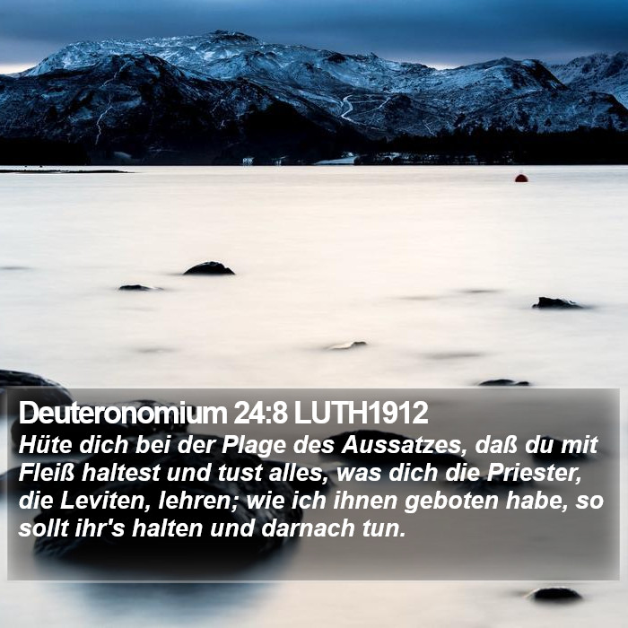 Deuteronomium 24:8 LUTH1912 Bible Study