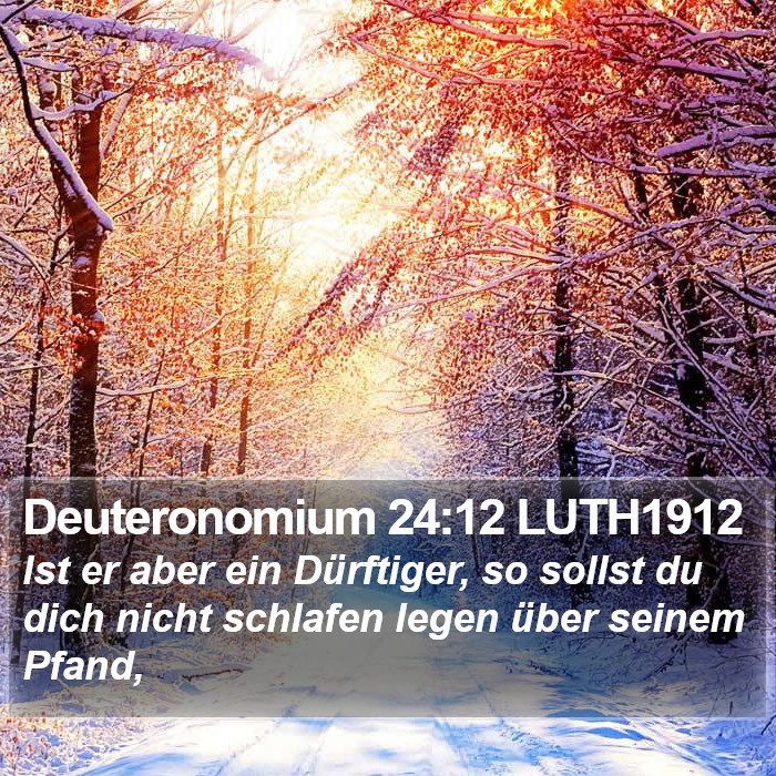 Deuteronomium 24:12 LUTH1912 Bible Study