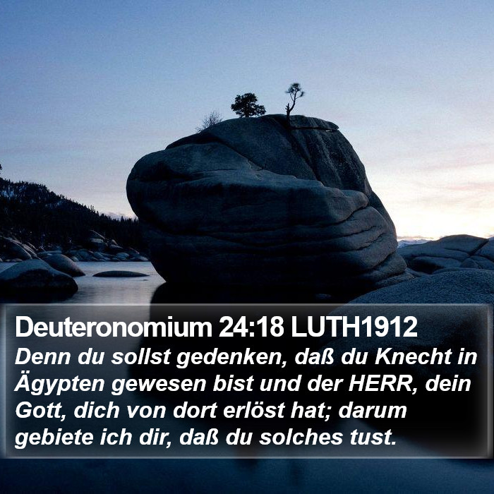 Deuteronomium 24:18 LUTH1912 Bible Study