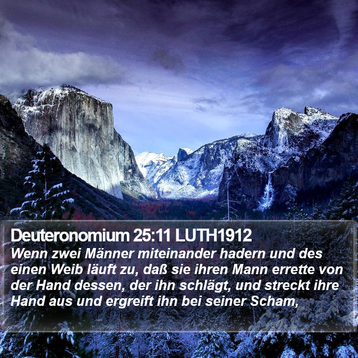 Deuteronomium 25:11 LUTH1912 Bible Study