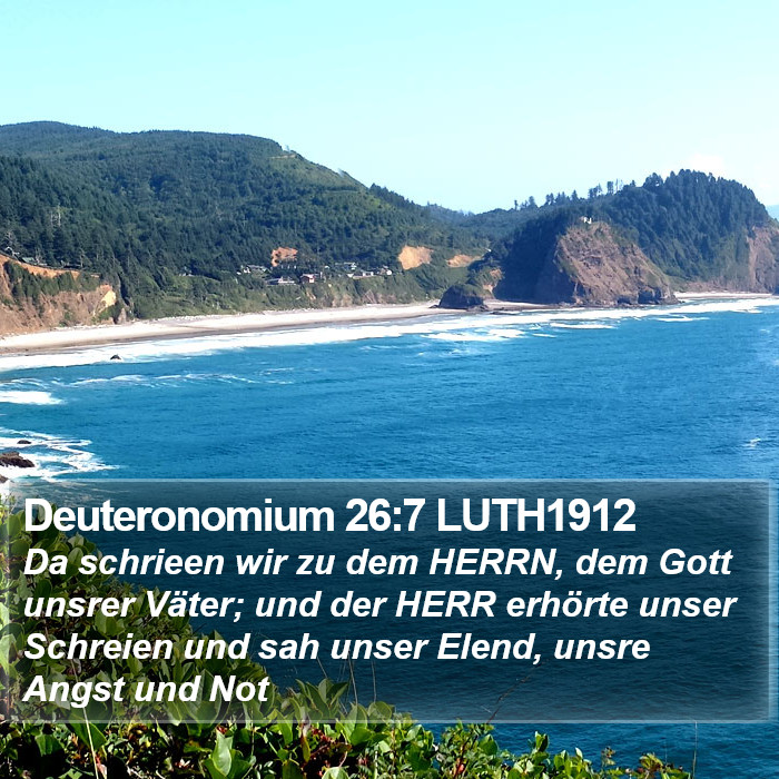 Deuteronomium 26:7 LUTH1912 Bible Study