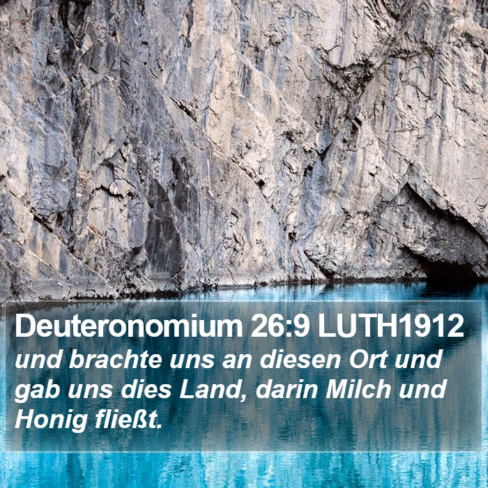 Deuteronomium 26:9 LUTH1912 Bible Study