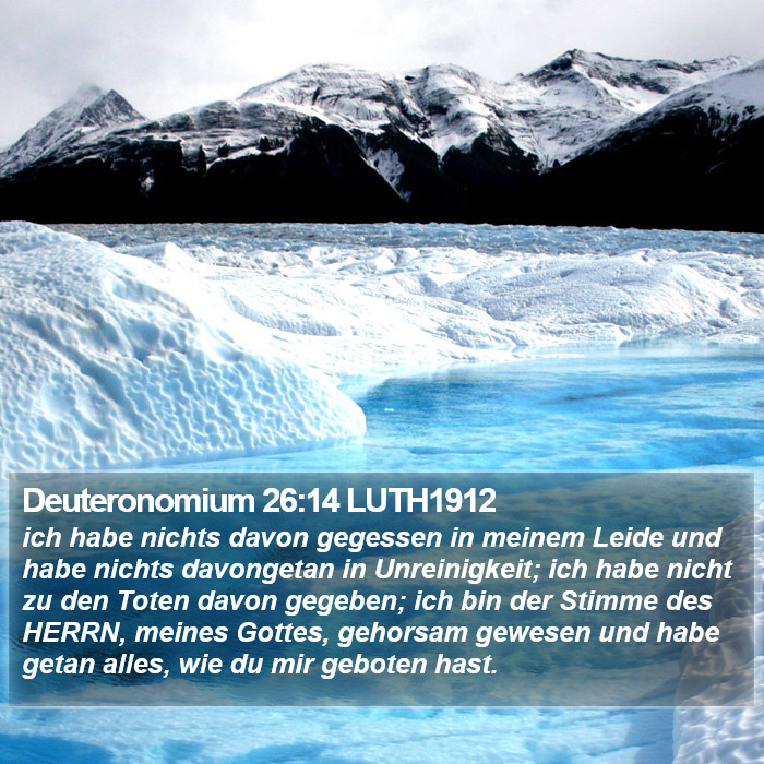 Deuteronomium 26:14 LUTH1912 Bible Study