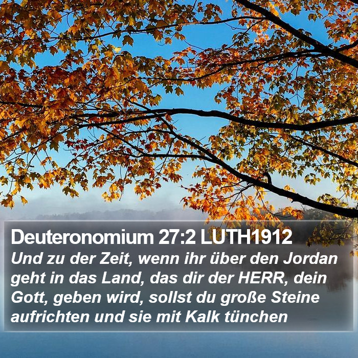 Deuteronomium 27:2 LUTH1912 Bible Study