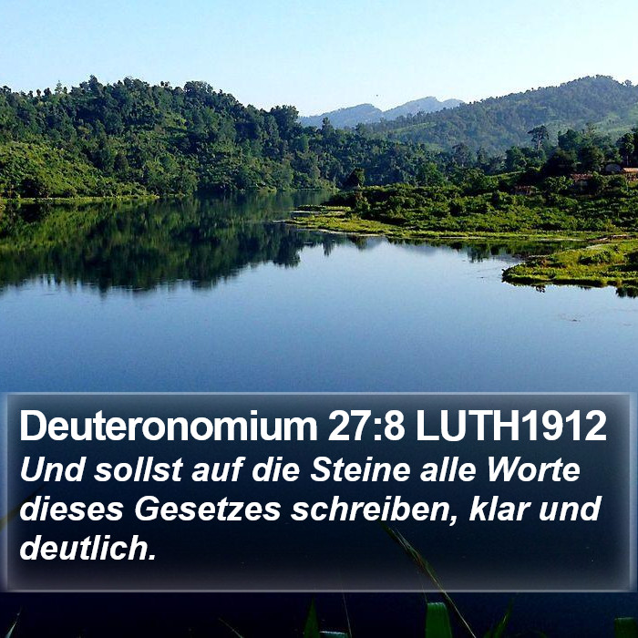 Deuteronomium 27:8 LUTH1912 Bible Study