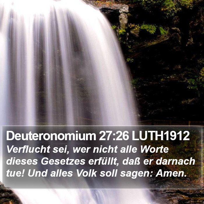 Deuteronomium 27:26 LUTH1912 Bible Study