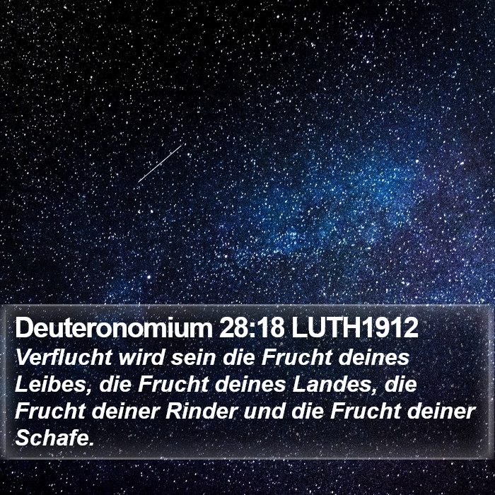Deuteronomium 28:18 LUTH1912 Bible Study