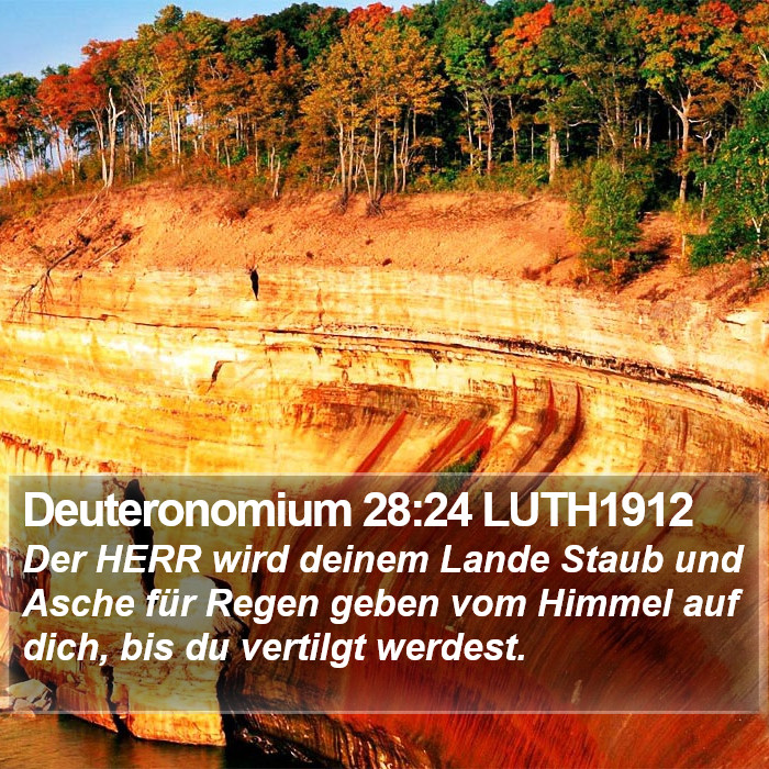 Deuteronomium 28:24 LUTH1912 Bible Study