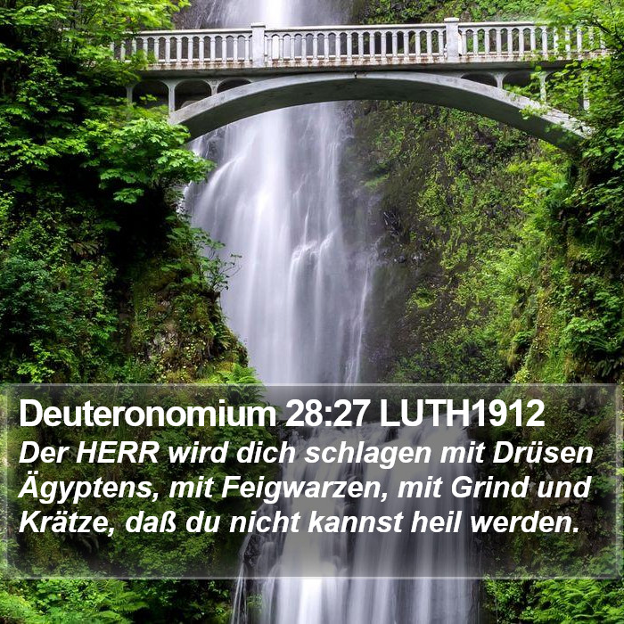 Deuteronomium 28:27 LUTH1912 Bible Study
