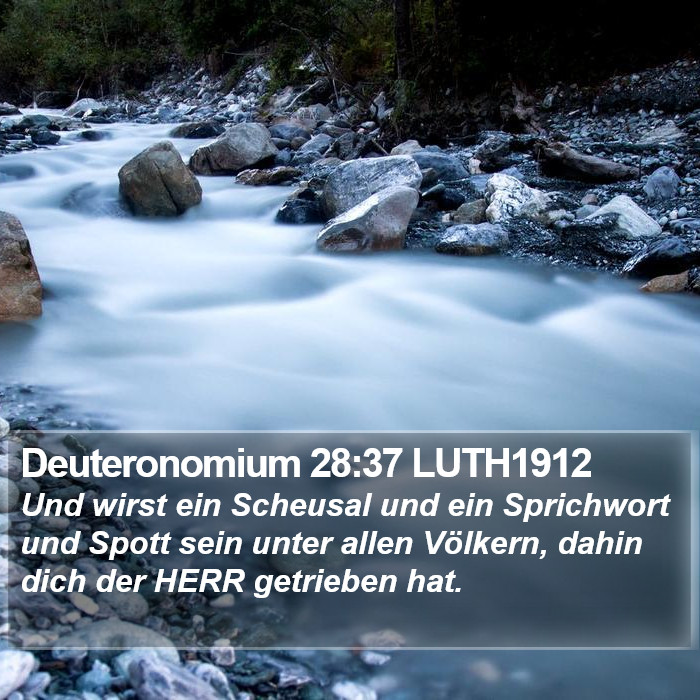 Deuteronomium 28:37 LUTH1912 Bible Study