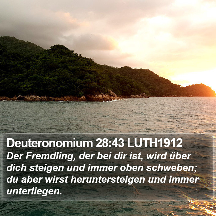 Deuteronomium 28:43 LUTH1912 Bible Study
