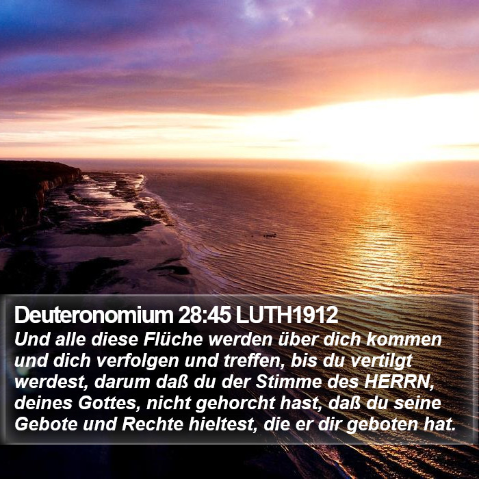 Deuteronomium 28:45 LUTH1912 Bible Study