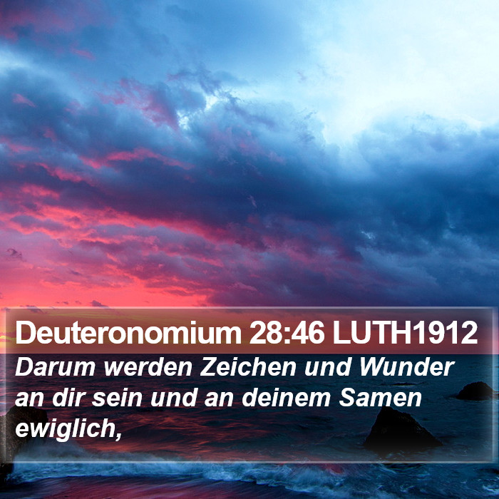 Deuteronomium 28:46 LUTH1912 Bible Study