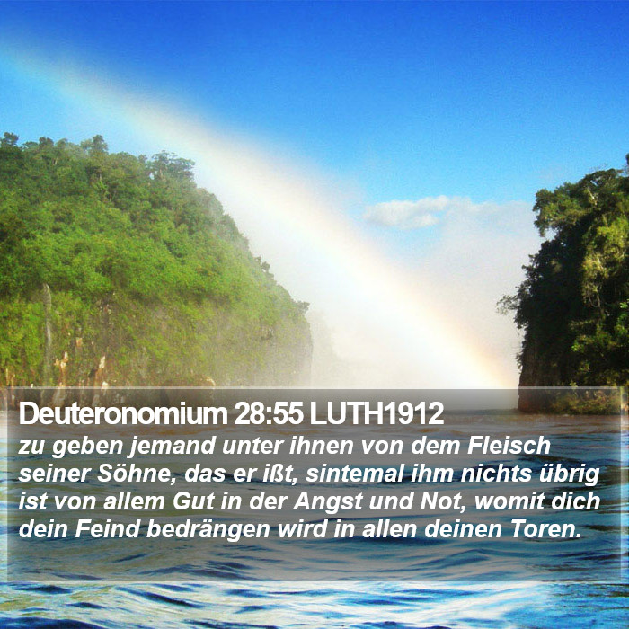 Deuteronomium 28:55 LUTH1912 Bible Study