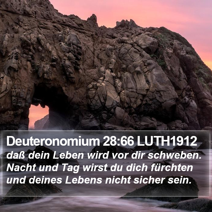 Deuteronomium 28:66 LUTH1912 Bible Study