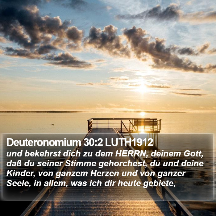 Deuteronomium 30:2 LUTH1912 Bible Study