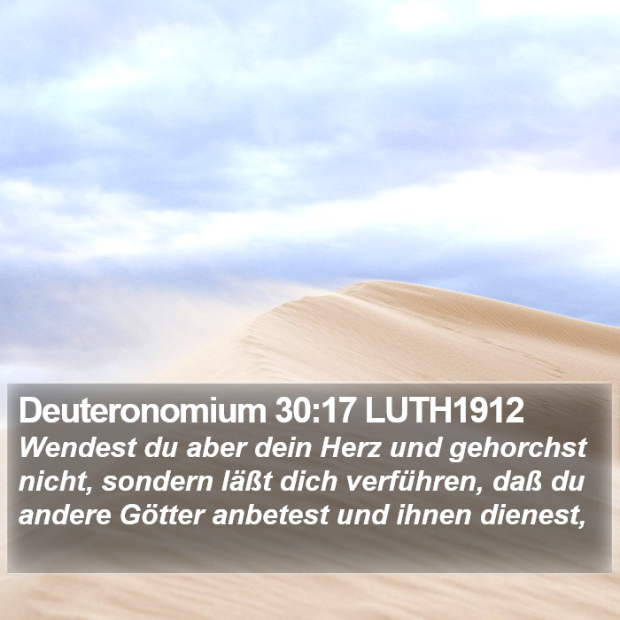 Deuteronomium 30:17 LUTH1912 Bible Study