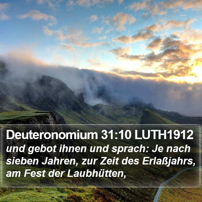 Deuteronomium 31:10 LUTH1912 Bible Study