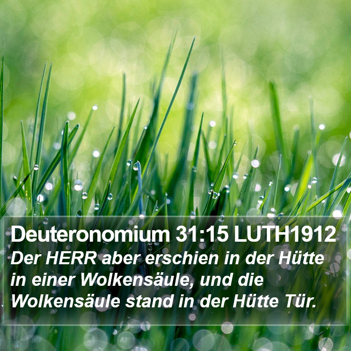 Deuteronomium 31:15 LUTH1912 Bible Study