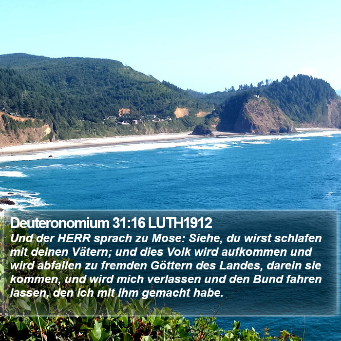 Deuteronomium 31:16 LUTH1912 Bible Study