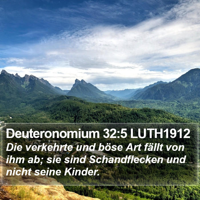 Deuteronomium 32:5 LUTH1912 Bible Study