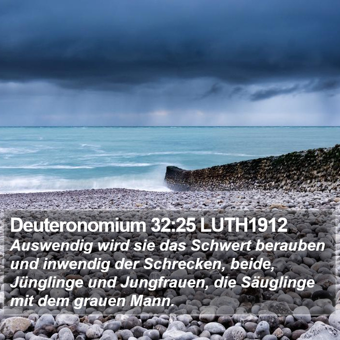 Deuteronomium 32:25 LUTH1912 Bible Study