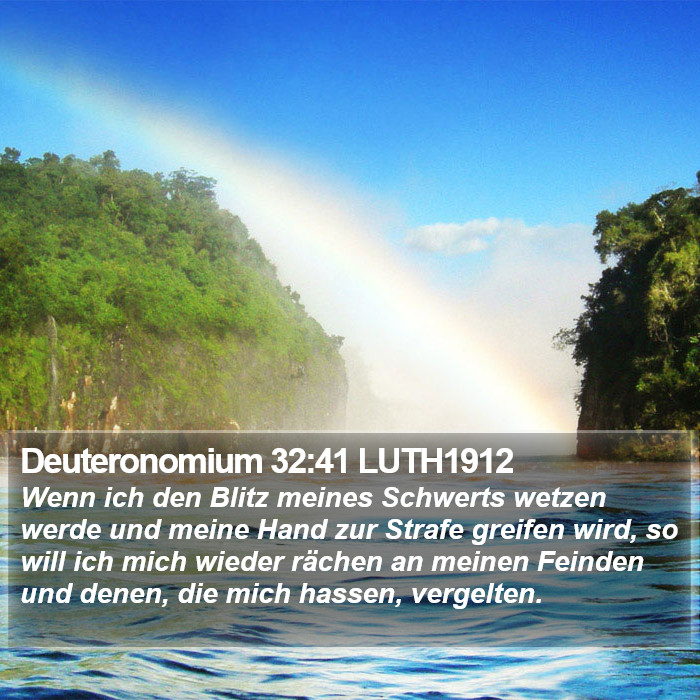 Deuteronomium 32:41 LUTH1912 Bible Study