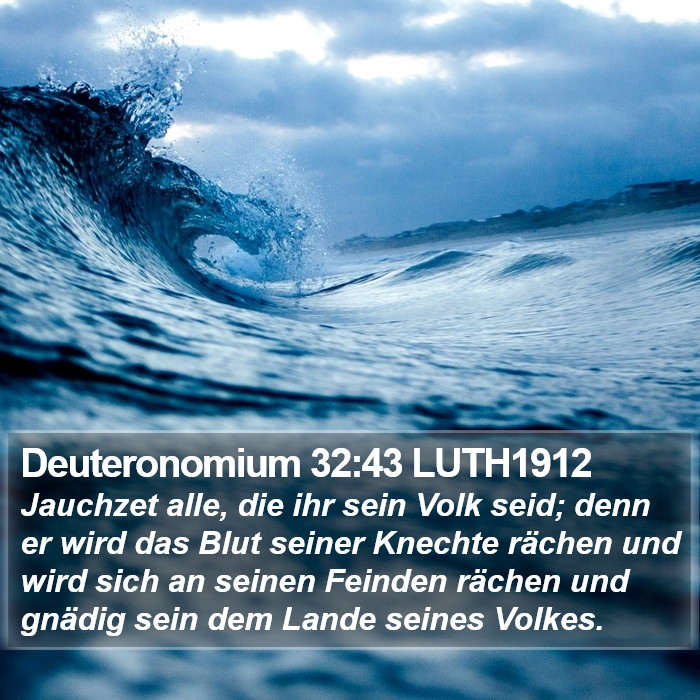 Deuteronomium 32:43 LUTH1912 Bible Study