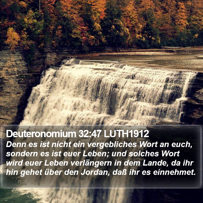 Deuteronomium 32:47 LUTH1912 Bible Study