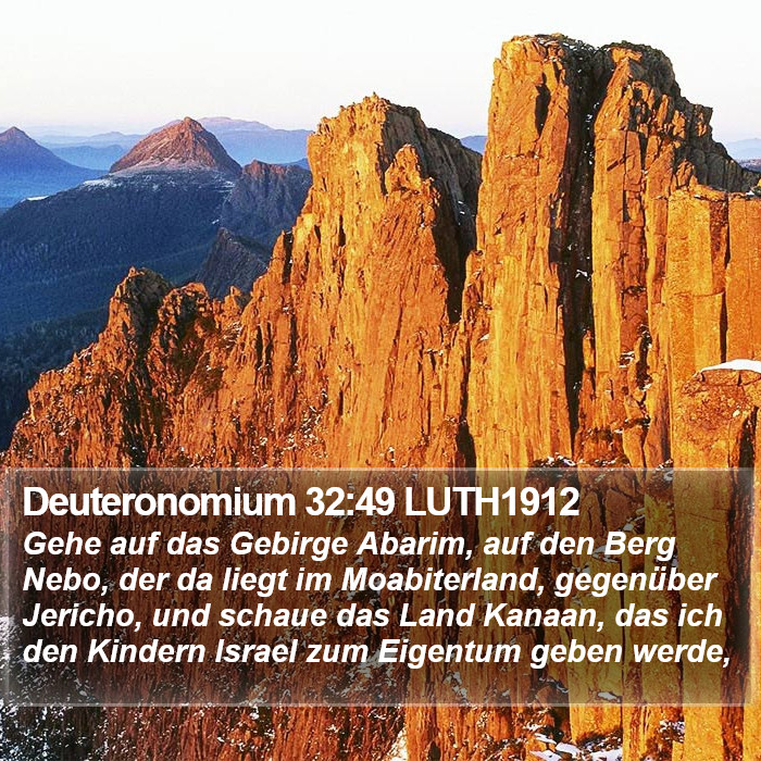 Deuteronomium 32:49 LUTH1912 Bible Study