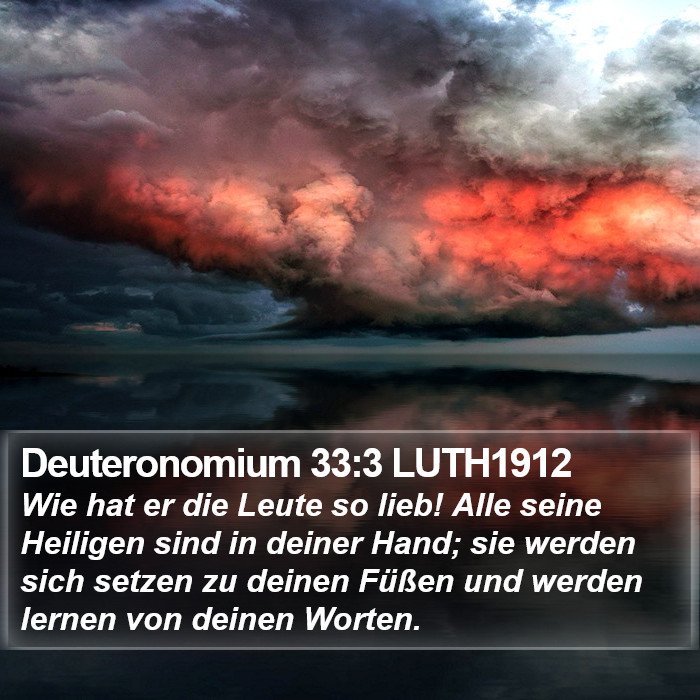 Deuteronomium 33:3 LUTH1912 Bible Study