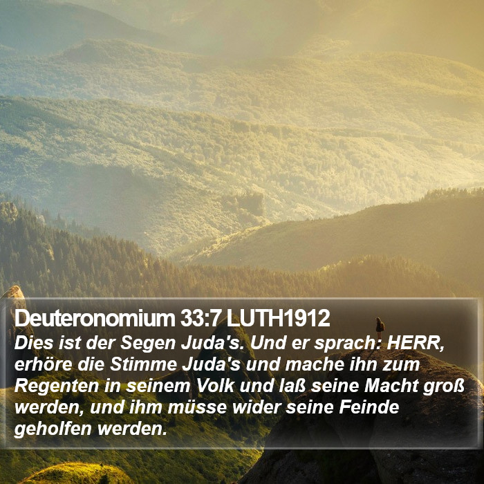 Deuteronomium 33:7 LUTH1912 Bible Study