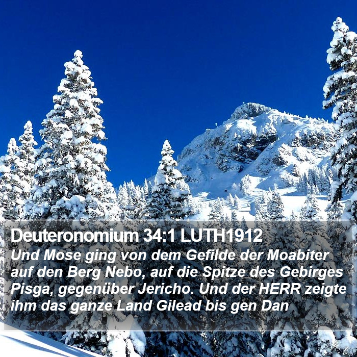 Deuteronomium 34:1 LUTH1912 Bible Study
