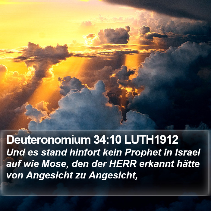 Deuteronomium 34:10 LUTH1912 Bible Study