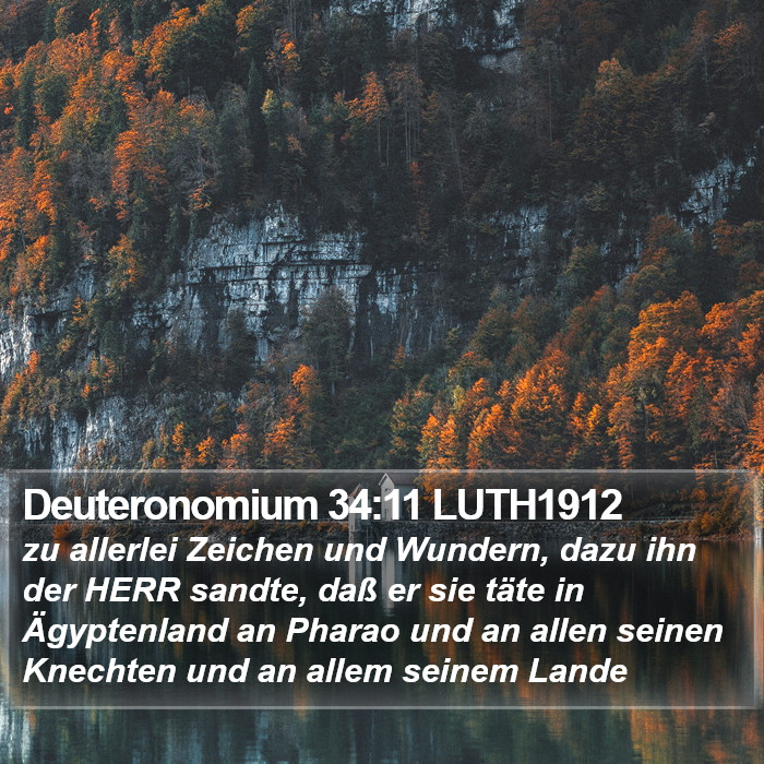Deuteronomium 34:11 LUTH1912 Bible Study