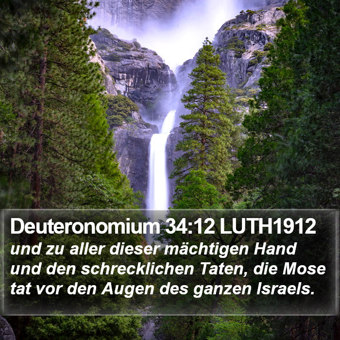 Deuteronomium 34:12 LUTH1912 Bible Study