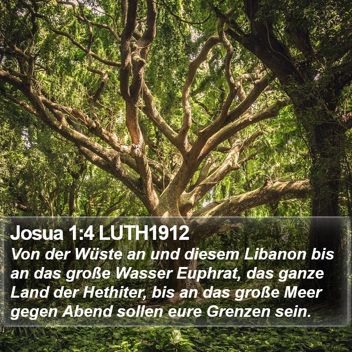 Josua 1:4 LUTH1912 Bible Study