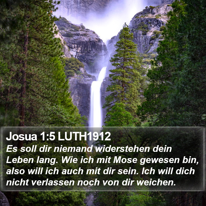 Josua 1:5 LUTH1912 Bible Study