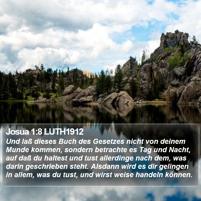 Josua 1:8 LUTH1912 Bible Study