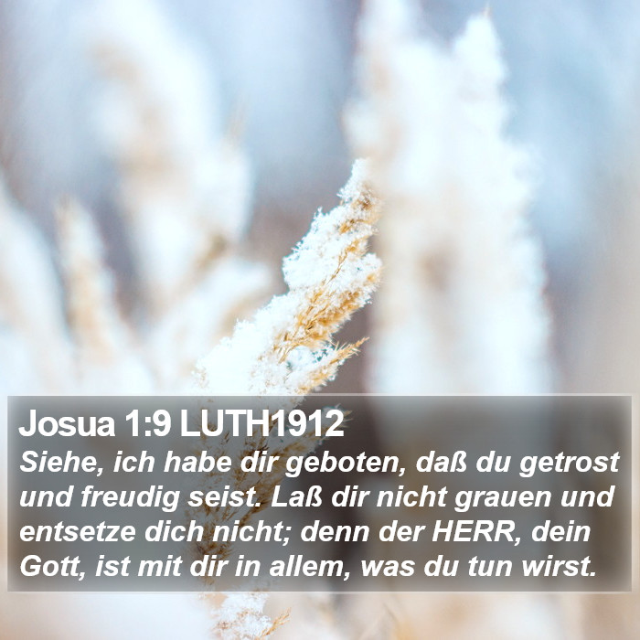 Josua 1:9 LUTH1912 Bible Study